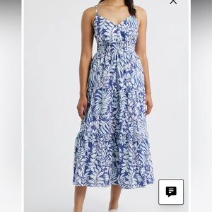 Lilly Pulitzer Zanna Cotton Midi Dresss Size 6